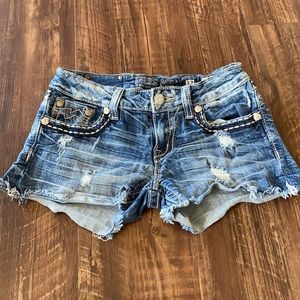 Miss Me Cut Off Denim Jean Shorts size 27